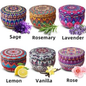 6 Pack Candles Gifts for Women,Aromatherapy Candles for Home,Presents for Mum,Gifts for Men,Christmas Gifts for Women,The Total Burning time is 114 Hour