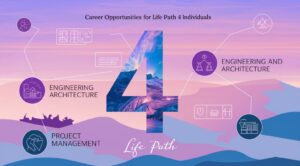 Career Paths Suited for Life Path Number 4 - Numerology chart highlighting Life Path Number 4