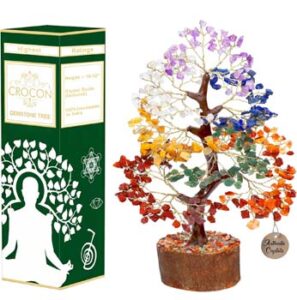 Seven Chakra Crystal Tree Birthday Gifts for Women, Crystal Tree of Life Sister birthday gifts Home Decor Birthday Gifts for Mom Positive Energy New Home House Warming Gifts for Women