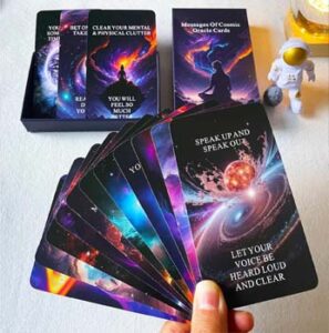 LIGHTOF JUSTICE Higher Self Messages Oracle Cards Deck, Cosmic Oracle Cards, Spirit Oracle Deck Help You Create Your Best Life as You Work Toward Your Goals